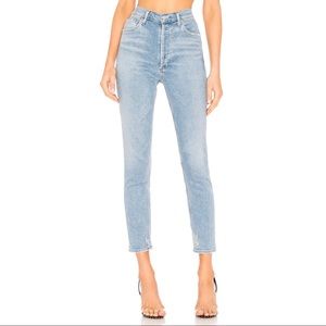 Agolde Nico High Rise Slim Fit Jean in Embark Wash Size 26